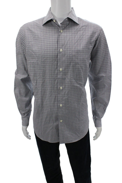 The Men's Store at Bloomingdale's Mens Plaid Shirt Multi Colored Size Large