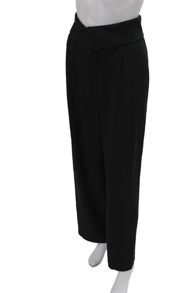 Drew Womens Dress Pants Black Zip Triacetate Minimalist Size 2