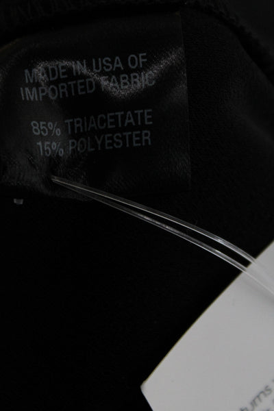 Drew Womens Dress Pants Black Zip Triacetate Minimalist Size 2