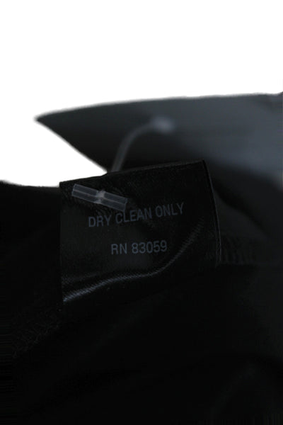 Drew Womens Dress Pants Black Zip Triacetate Minimalist Size 2