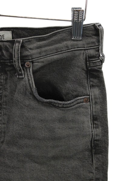 Agolde Womens Cropped Gray High Rise Cotton Jeans Size 26