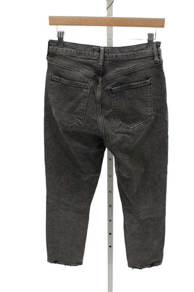 Agolde Womens Cropped Gray High Rise Cotton Jeans Size 26