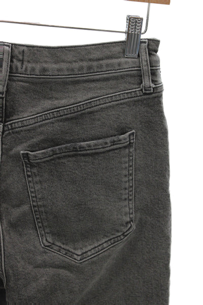 Agolde Womens Cropped Gray High Rise Cotton Jeans Size 26
