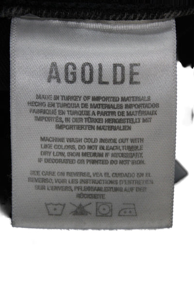 Agolde Womens Cropped Gray High Rise Cotton Jeans Size 26