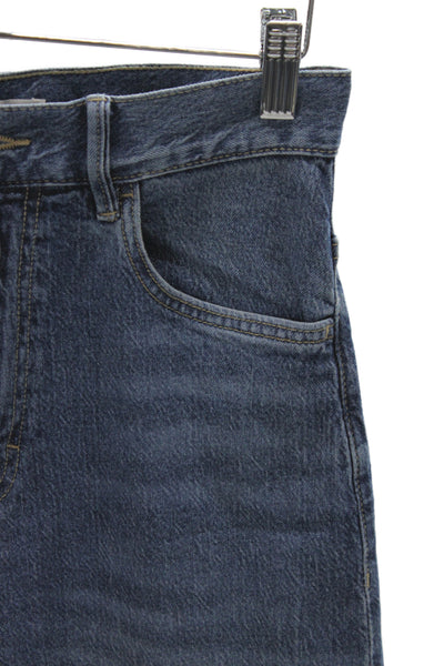 MNG Women Wide-Leg High Rise Blue Jeans Size 2