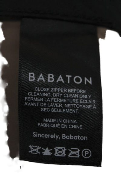 Babaton Women Dress Pants Brown Triacetate Hook & Eye Size 4