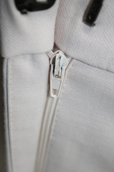 Zara Womens Dress Pants Beige Solid Zip Inseam 30 Size XS
