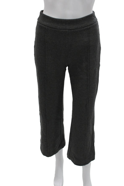 Staud Women Cropped Gray Viscose Zip Pants Size S