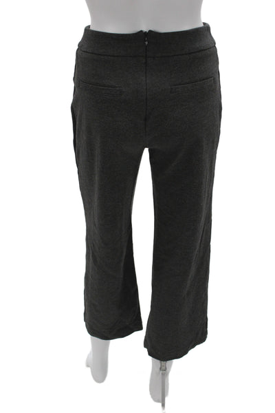 Staud Women Cropped Gray Viscose Zip Pants Size S