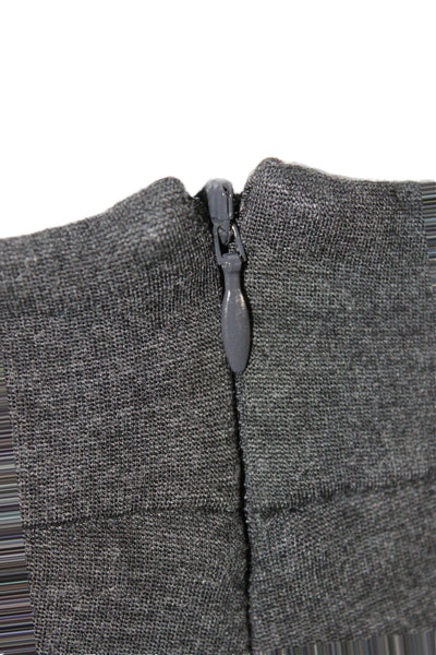 Staud Women Cropped Gray Viscose Zip Pants Size S