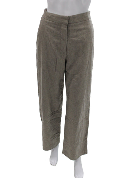 Wilfred Women Brown Wool Dress Pants Pull On Minimalist 30 Inseam Size 4