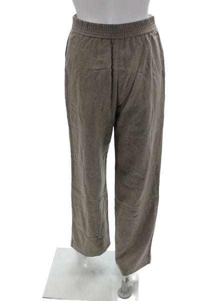 Wilfred Women Brown Wool Dress Pants Pull On Minimalist 30 Inseam Size 4