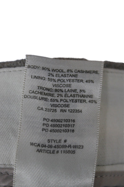 Wilfred Women Brown Wool Dress Pants Pull On Minimalist 30 Inseam Size 4