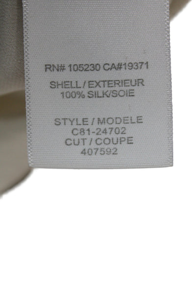 Joie Women Camisole Beige Silk Scoop Neck Sleeveless Size S