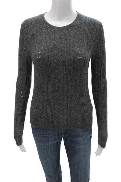 Wilfred Womens Pullover Sweater Gray Crew Neck Long Sleeve 59% Nylon Size XS