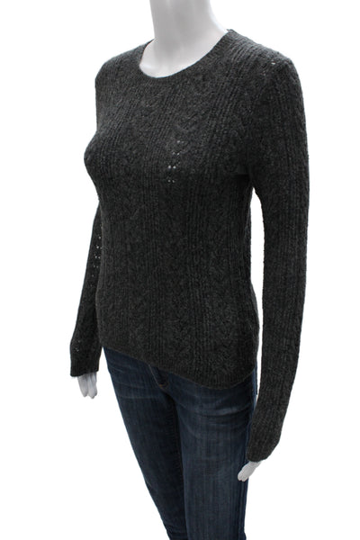 Wilfred Womens Pullover Sweater Gray Crew Neck Long Sleeve 59% Nylon Size XS