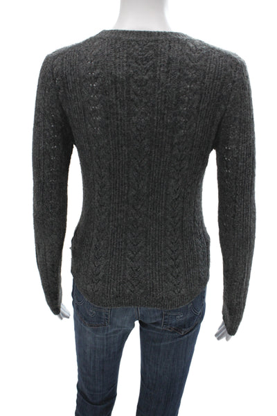 Wilfred Womens Pullover Sweater Gray Crew Neck Long Sleeve 59% Nylon Size XS