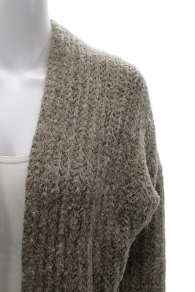 Wilfred Womens Alpaca V-Neck Cardigan Brown Long Sleeve Size XS
