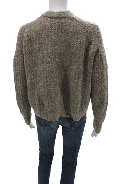 Wilfred Womens Alpaca V-Neck Cardigan Brown Long Sleeve Size XS