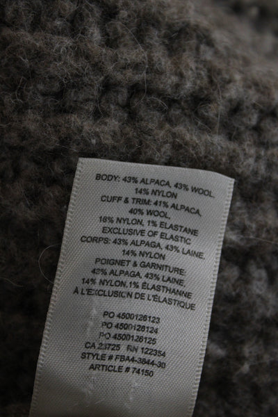 Wilfred Womens Alpaca V-Neck Cardigan Brown Long Sleeve Size XS