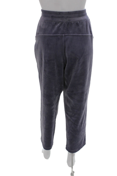 Lululemon Womens Velour Sweatpants Purple Pull On Size 14