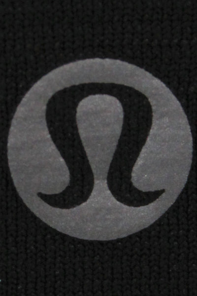 Lululemon Womens Black Basic Cotton Crew Neck Short Sleeve T-Shirt Size 8