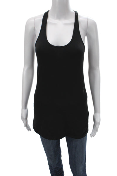 Lululemon Women Black Basic Cotton Scoop Neck Sleeveless Tank Size 4