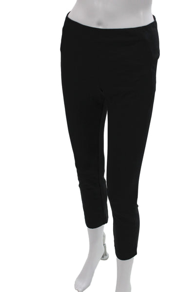 Veronica Beard Womens Cropped Black Pants Nylon Zip Size 4