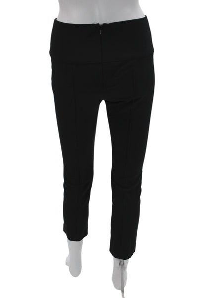 Veronica Beard Womens Cropped Black Pants Nylon Zip Size 4