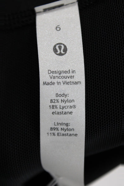 Lululemon Womens Nylon Spandex Camouflage Track Jacket Black Size 9