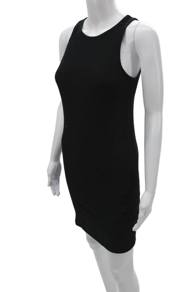 Rag & Bone Jean Womens Black Bodycon Mini Dress Sleeveless Crew Neck Size S