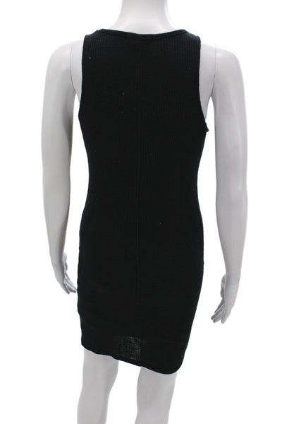 Rag & Bone Jean Womens Black Bodycon Mini Dress Sleeveless Crew Neck Size S