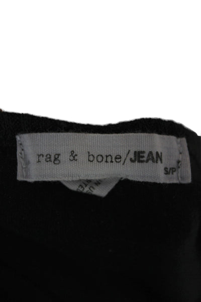 Rag & Bone Jean Womens Black Bodycon Mini Dress Sleeveless Crew Neck Size S