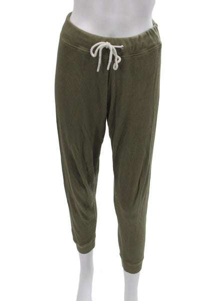 Leallo Womens Thermal Hooded Jogger Sweat Suit Green Size Small