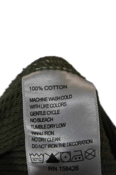 Leallo Womens Thermal Hooded Jogger Sweat Suit Green Size Small