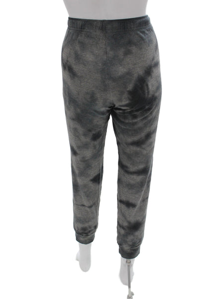Monrow Womens Tie Dye Gray Jogger Pants Drawstring Size S