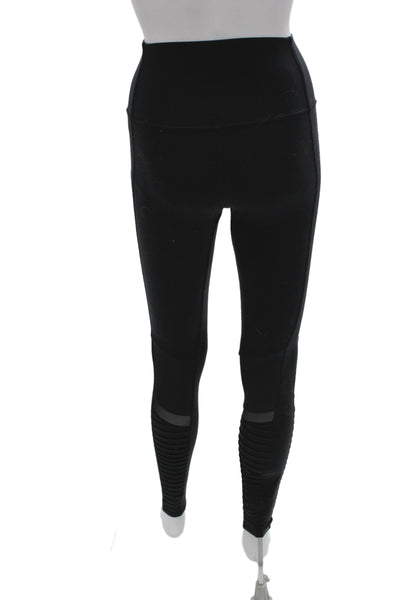 Alo Womens Ankle Leggings Black Polyester Athleisure Size XS