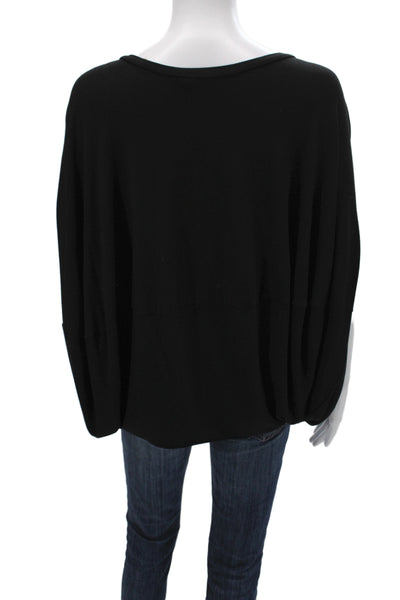 Bailey 44 Womens Black Basic Scoop Neck Short Sleeve Blouse Size S