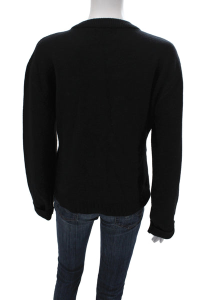 Beige Botany Womens Cardigan Sweater Black 44% Viscose Long Sleeve Size S