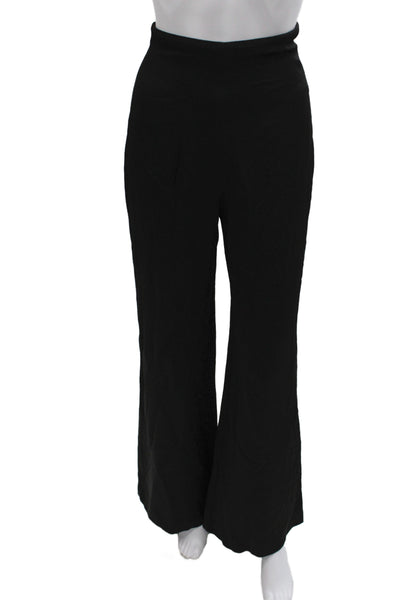 Zara Womens Cropped Off the Shoulder Sleeveless Black Blouse Viscose Size M