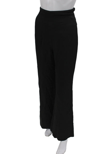 Silvia Tcherassi Womens Black Dress Pants Viscose Zip Size XS