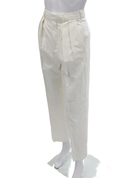 The Great Womens Cropped White Cotton Pants Size 26
