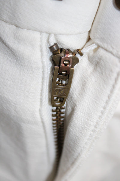 The Great Womens Cropped White Cotton Pants Size 26