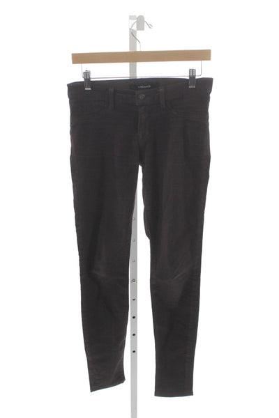 J Brand Womens Brown Cotton Low Rise Skinny Jeans Size 28
