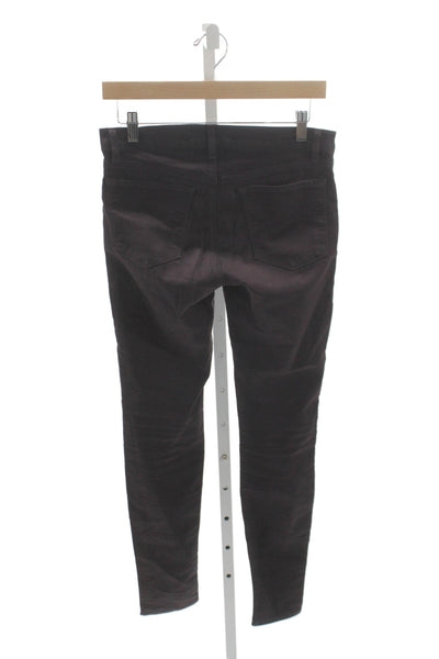 J Brand Womens Brown Cotton Low Rise Skinny Jeans Size 28