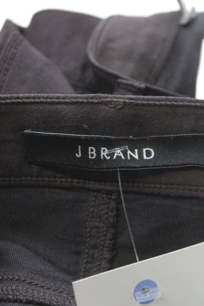 J Brand Womens Brown Cotton Low Rise Skinny Jeans Size 28