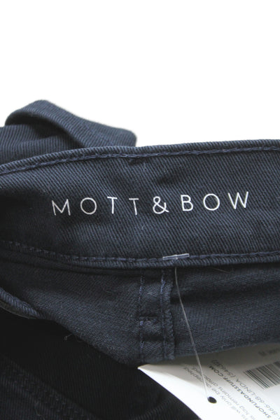 Mott and Bow Mens Black Straight Cotton Jeans Size 32