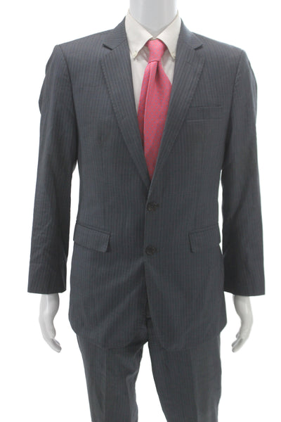 Alton Lane Mens Gray Striped 2 Piece Suit Size 38