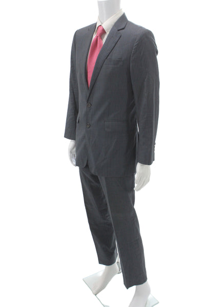 Alton Lane Mens Gray Striped 2 Piece Suit Size 38