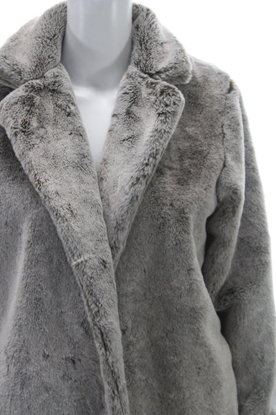Sage The Label Women Overcoat Gray Long Sleeve Winter Size XS